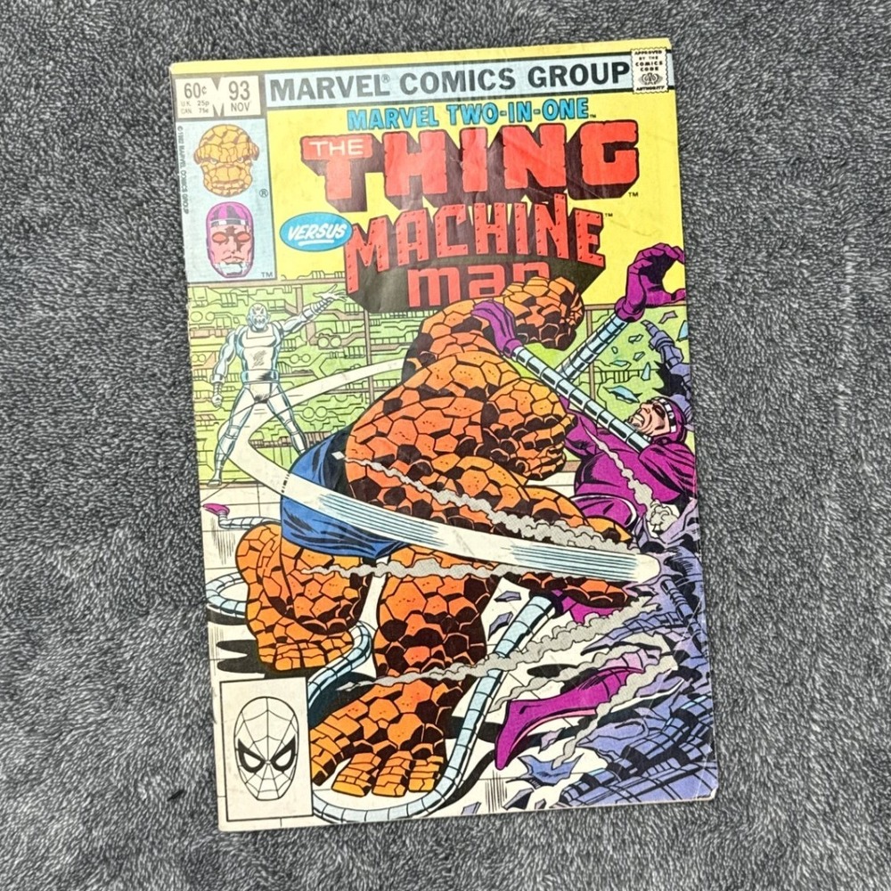 Marvel Two-In-One #93 The Thing vs Machine Man Nov 1982 Bronze Age Comic Book